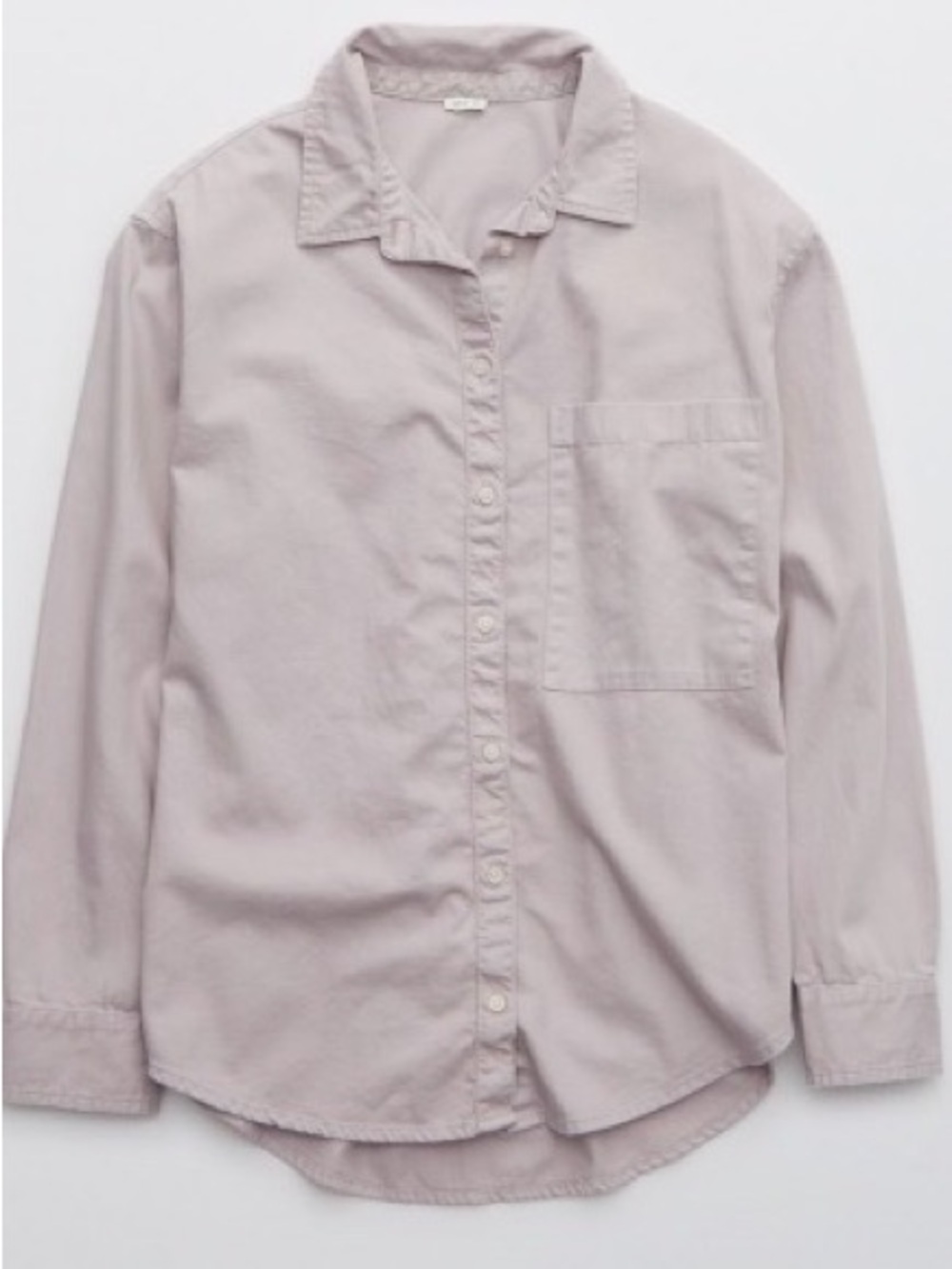 Aerie Light Purple Button-Up Shirt
